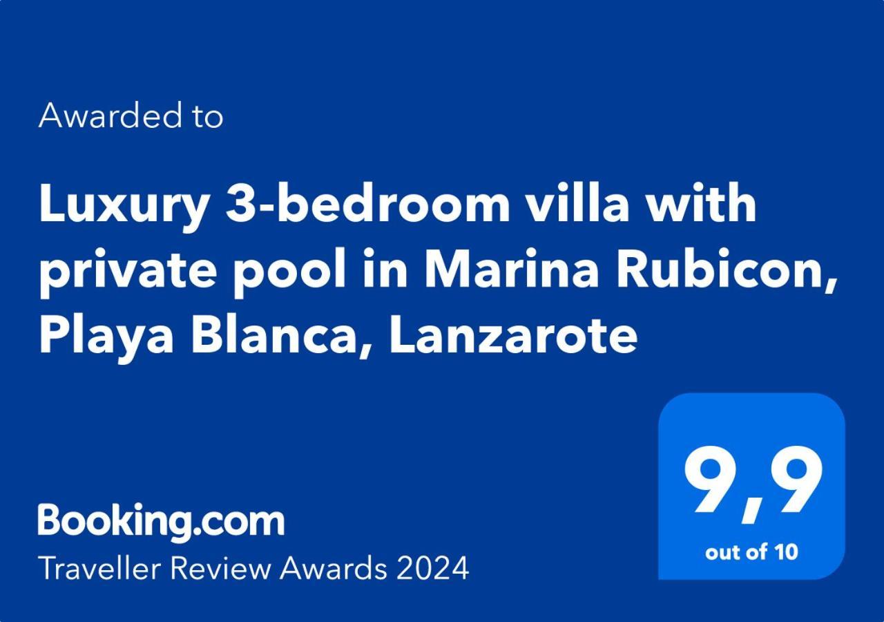 Luxury 3-bedroom With Heated Private Pool - In Marina Rubicon, Playa Blanca, Lanzarote Villa *